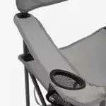 Кресло складное кемпинговое серое Deway Basic 300