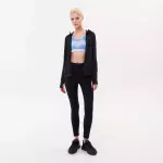 Легинсы для фитнеса женские черные Defit 300