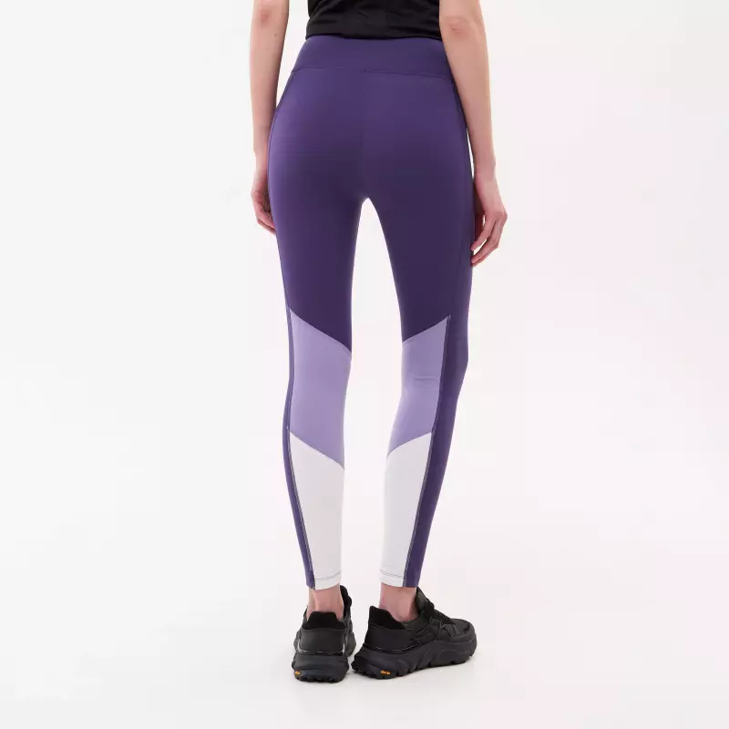 Легинсы для фитнеса женские фиолетовые Defit 300