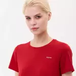 Футболка для фитнеса женская бордо Defit 300