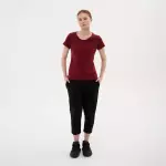 Капри для фитнеса женские черные Defit 500