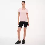 Футболка для фитнеса женская розовая Defit 500