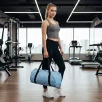 Сумка спортивная 15л голубая Defit 100