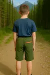Шорты походные для мальчика хаки Deway 100