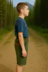 Шорты походные для мальчика хаки Deway 100