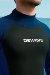 Гидрокостюм для серфинга неопреновый 3 мм мужской синий Dewave 100
