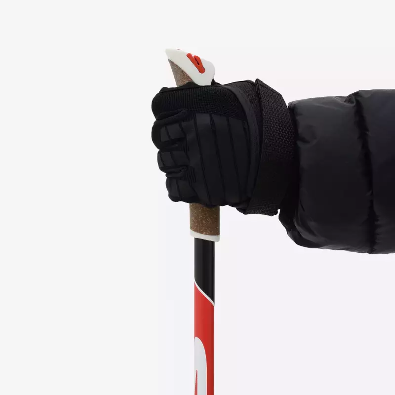 Палки для беговых лыж карбоновые синие Deway 700