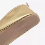 Чешки детские из искусственной кожи золотые ADS 100