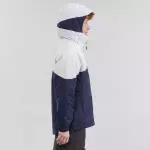 Куртка для беговых лыж детская бело-синяя Inovik XС S 100