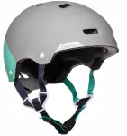 Шлем для катания на роликах серо-мятный Oxelo MF540