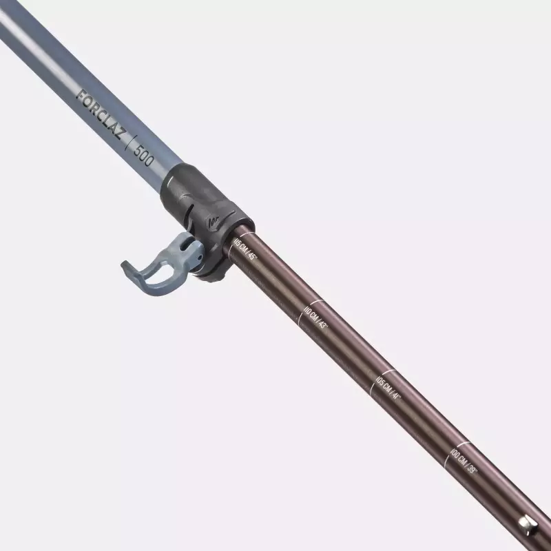 Палка треккинговая 1шт с легкой регулировкой серая Forсlaz MT500