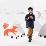 Кофта флисовая детская синяя Quechua