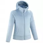 Кофта флисовая для девочек голубая 500 Quechua
