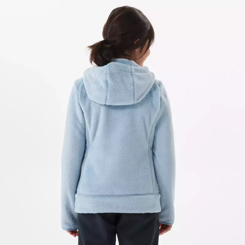 Кофта флисовая для девочек голубая 500 Quechua