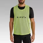 Манишка футбольная для взрослых зеленая Kipsta