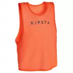 Манишка футбольная для взрослых оранжевая Kipsta 100