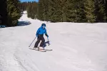 Куртка горнолыжная детская синяя Wedze 100