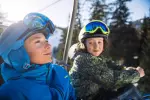 Куртка горнолыжная детская синяя Wedze 100