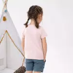 Футболка для походов детская розовая Quechua