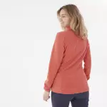 Джемпер флисовый женский оранжевый Quechua 300