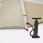 Палатка для кемпинга с надувными дугами 4-хместная Quechua  Air seconds 4.1 Fresh & Black