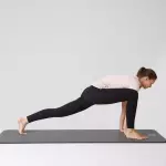 Легинсы для фитнеса женские черные Domyos 100