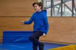 Брюки утепленные детские синие Domyos 100