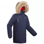 Зимняя куртка парка детская синяя Quechua 500