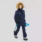 Зимняя куртка парка детская синяя Quechua 500