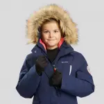 Зимняя куртка парка детская синяя Quechua 500