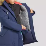 Зимняя куртка парка детская синяя Quechua 500