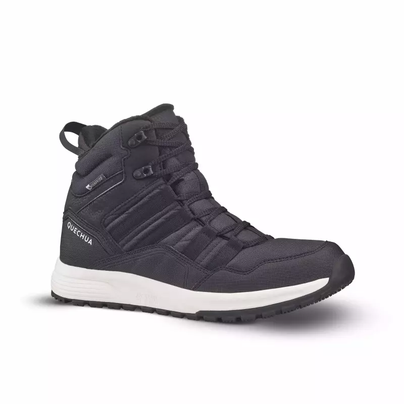 Ботинки зимние мужские черные Quechua SH500