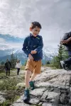 Флисовая кофта для детей синего цвета Quechua 100