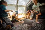 Подушка походная синяя Quechua Comfort 300