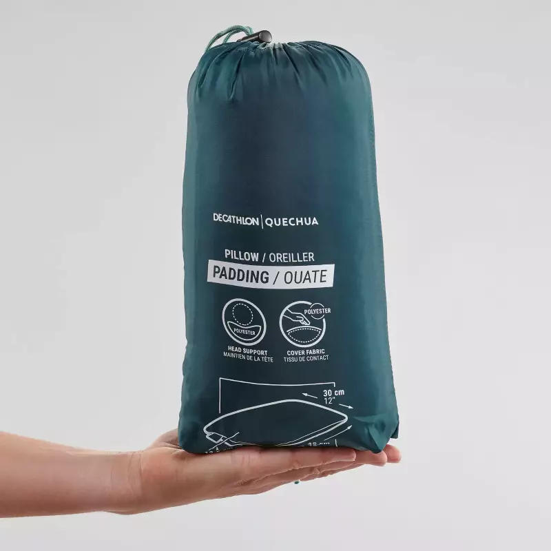 Подушка походная синяя Quechua Comfort 300