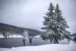 Брюки зимние утепленные женские черные Quechua 100