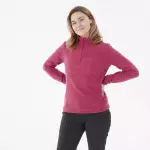 Джемпер флисовый женский розовый Quechua 100