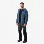 Куртка походная мужская синяя Forclaz 100