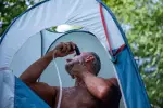 Душевая кабина синяя Quechua 300