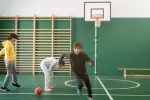 Брюки спортивные детские серые Domyos 500