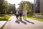 Брюки спортивные детские серые Domyos 500