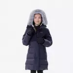 Куртка зимняя синяя для девочек Quechua 100