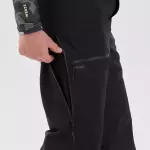 Брюки горнолыжные для фрирайда мужские черные Wedze 500