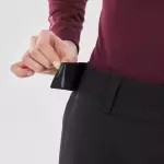 Брюки горнолыжные для фрирайда женские черные Wedze 500