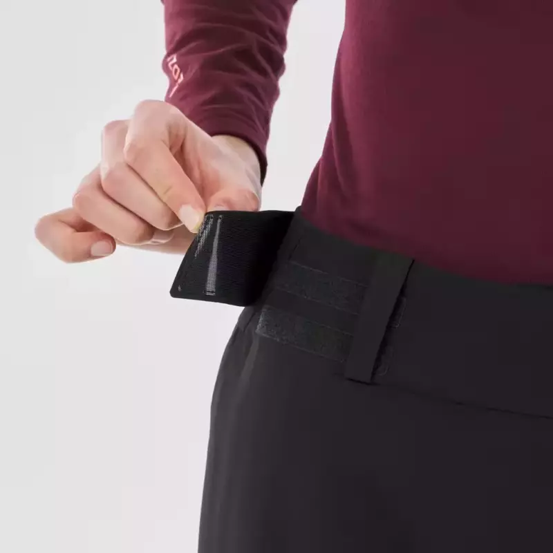 Брюки горнолыжные для фрирайда женские черные Wedze 500