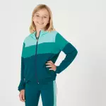 Куртка спортивная детская зеленая Domyos 500