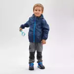 Куртка походная детская синяя Quechua
