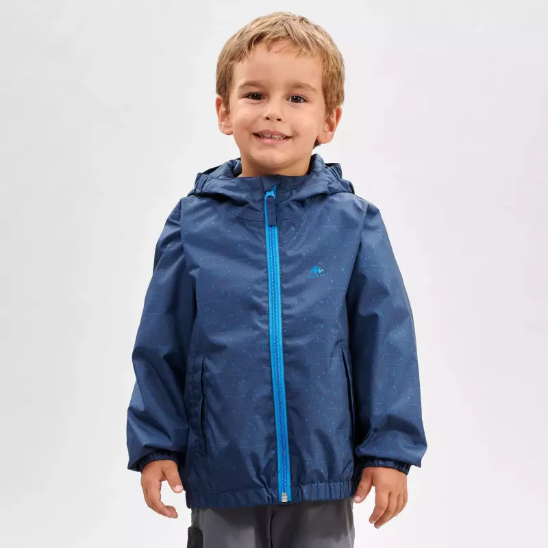 Куртка походная детская синяя Quechua
