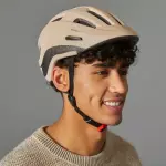 Велосипедный шлем бежевый Btwin HELMET 500
