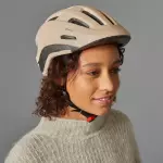 Велосипедный шлем бежевый Btwin HELMET 500